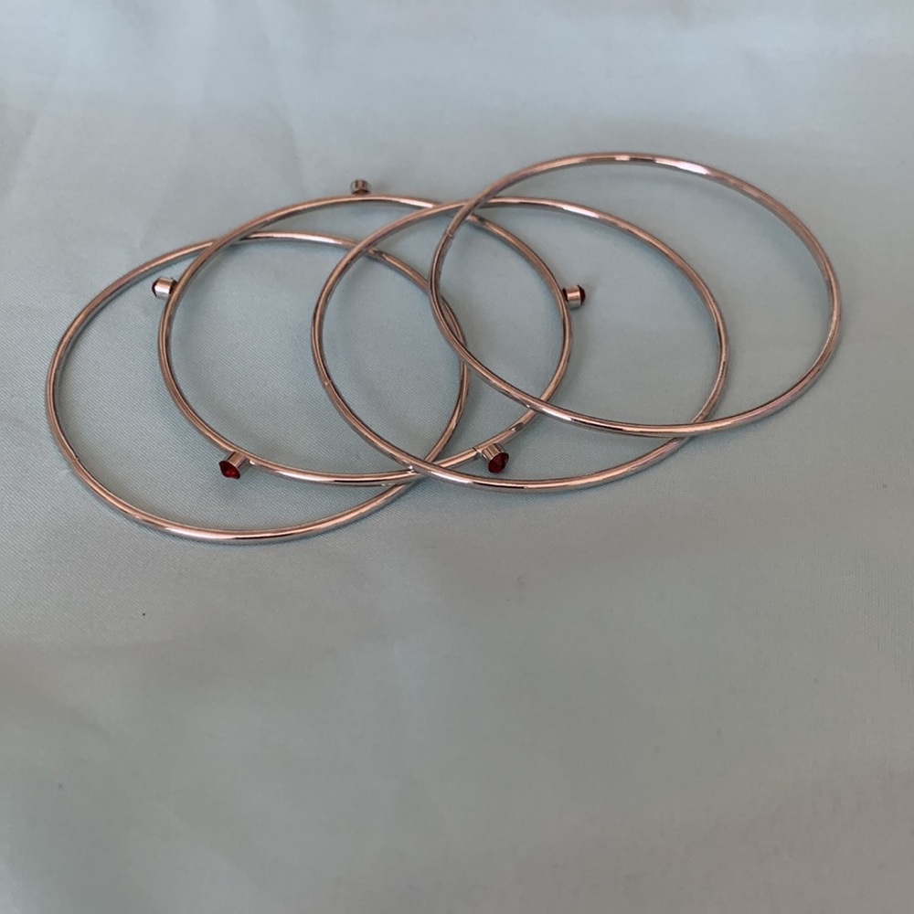 Silver Bangle set - Picture 2 of 4